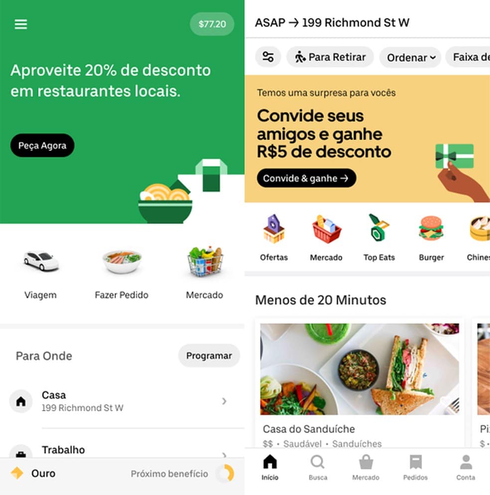 Uber passa a contar com delivery de compras de supermercado no Brasil