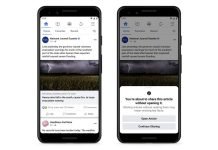 Facebook incentiva usuários a abrir notícias antes de compartilhamento