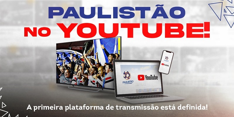 Youtube fecha acordo e vai exibir jogos do Campeonato Paulista 2022
